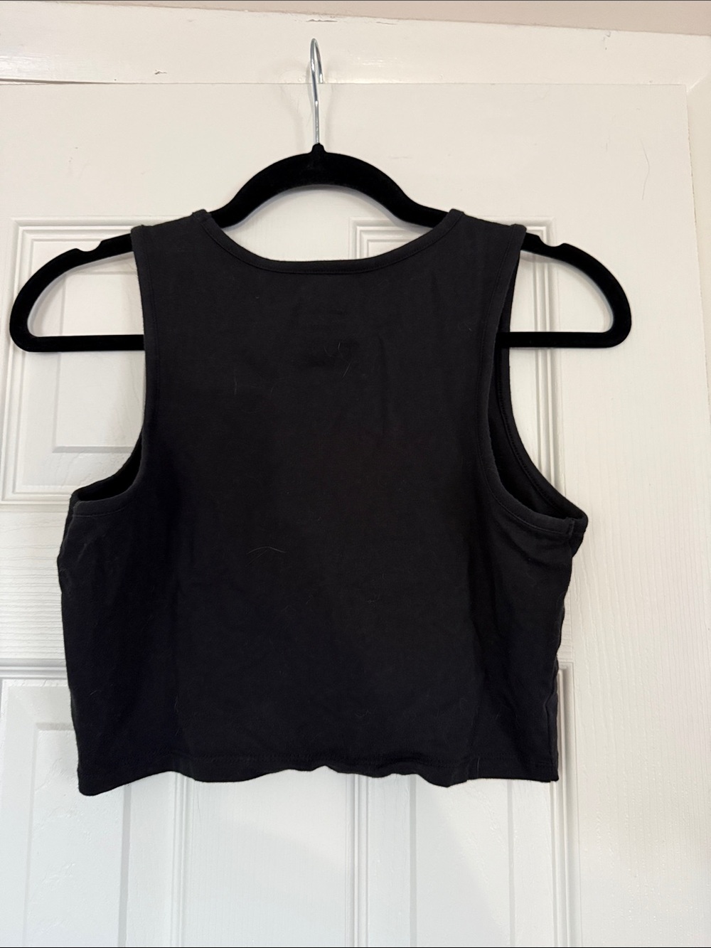 Vans Black Cropped Tank Top - Women's - Picture 3 of 3